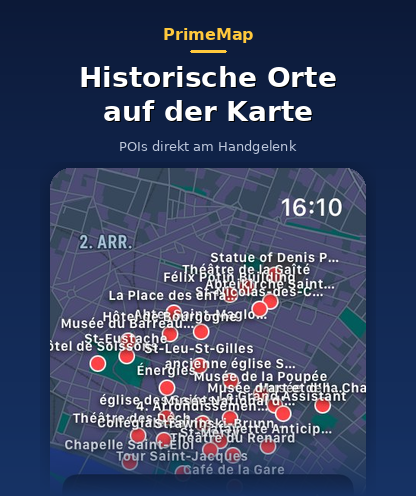 PrimeMap Apple Watch