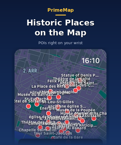 PrimeMap Apple Watch